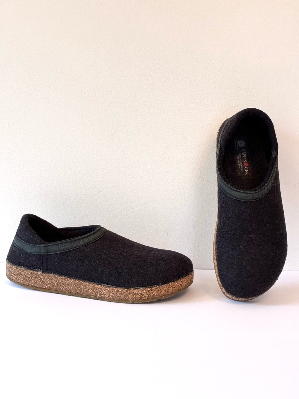 Haflinger Men's Grizzly GZH Clogs, Charcoal